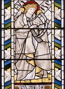 Koning David (detail) door Edward Burne Jones