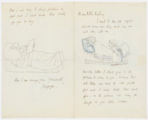 Brief aan de kleindochter van de kunstenaar Angela Thirkell