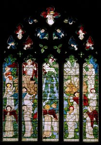 Rivieren van het paradijs door Edward Burne Jones