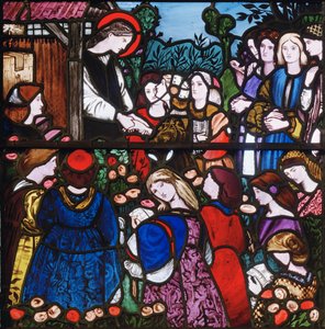 St. Frideswide (detail) door Edward Burne Jones
