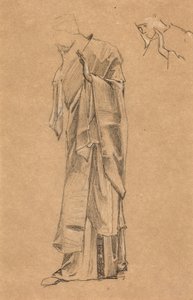 Studie geassocieerd met "De Droom van Lancelot" door Edward Burne Jones