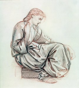 Studie voor De Schikgodinnen door Edward Burne Jones