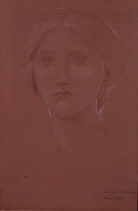Studie van Margaret Burne-Jones voor 