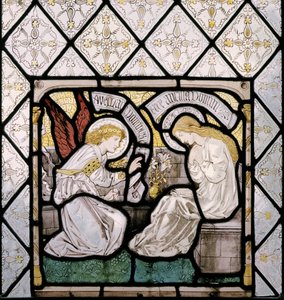 De annunciatie (detail) door Edward Burne Jones