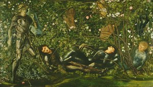 De ridders en de Briar Rose, 1869 door Edward Burne Jones