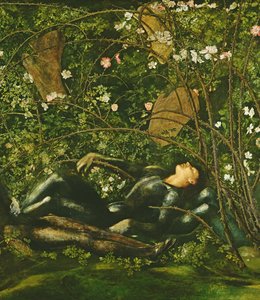 De ridders en de Briar Rose, 1869 door Edward Burne Jones