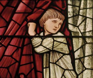 Het Laatste Oordeel Raam (detail) door Edward Burne Jones