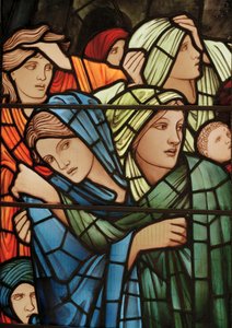 Het Laatste Oordeel Raam (detail) door Edward Burne Jones