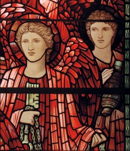 Het Laatste Oordeel Raam (detail) door Edward Burne Jones