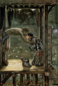 De Barmhartige Ridder, 1863 door Edward Burne Jones