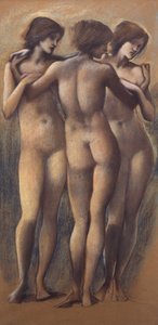 De Drie Gratiën, ca. 1885 door Edward Burne Jones