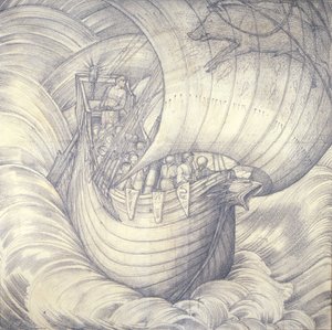 Reis naar Vinland het Goede, 1884 door Edward Burne Jones