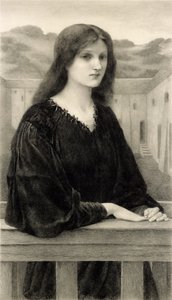 Vespertina Quies, gegraveerd door Emile Boilvin (1845-99) uitgegeven door Arthur Tooth & Sons, 1897 door Edward Coley after Burne Jones