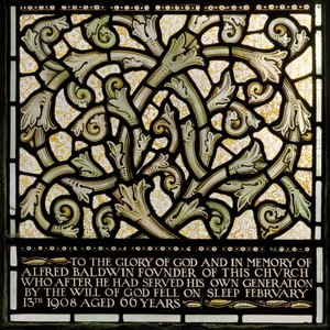Wilden, All Saints, Morris & Co., Edward Burne-Jones, John Henry Dearle, Toewijding aan Alfred Baldwin van het Joshua-raam, Louisa, The Baldwins, Premier, Methodist, Worcestershire