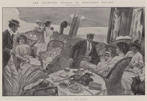 Het jachtseizoen in noordelijke wateren (litho)