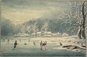 Hyde Park in de Sneeuw door Edward Dayes