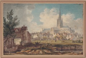 Kathedraal van Norwich vanuit het zuidoosten door Edward Dayes
