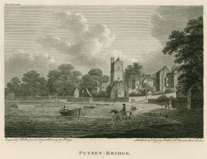 Putney Bridge, Londen door Edward Dayes