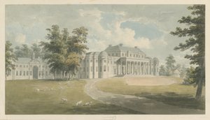Shugborough Hall: aquarel schilderij, nd [?eind 18e eeuw] door Edward Dayes