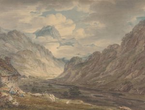 De Honister Pass vanaf Gatesgarth Farm, Gatesgarthdale, Lake District, 1789-1804