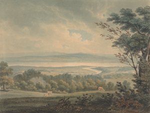 De Samenkomst van de Rivieren Severn en Wye, nabij Chepstow door Edward Dayes