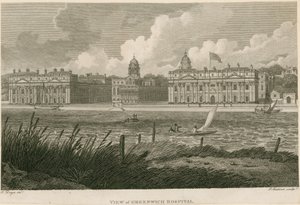 Uitzicht op Greenwich Hospital, Londen