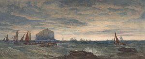 De Bass Rock bij Dageraad door Edward Duncan