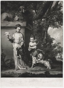 De dames Amabel en Mary Jemima Yorke door Edward Fisher