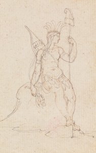 Een allegorie van Amerika die de Vrijheidshoed draagt, c.1760-1848