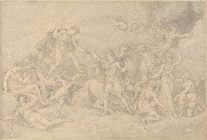 Apollo en Phaëton door Edward Francis Burney