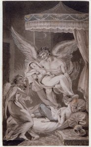 Genius Draagt de Ziel Omhoog, ca. 1780-1848 door Edward Francis Burney