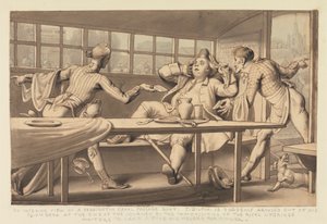John Gilpin in de Uxbridge Passage Boat door Edward Francis Burney
