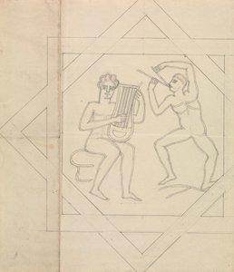Muzikanten door Edward Francis Burney