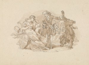 Theaterscène door Edward Francis Burney