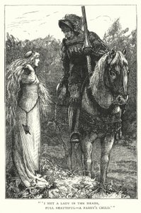 La Belle Dame sans Merci door Edward Frederick (after) Brewtnall