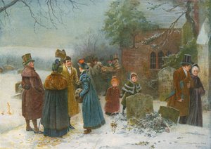 Kerstmorgen: Buurtgroeten en Giften aan de Armen en Behoeftigen