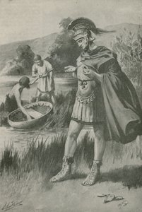 Caesar op het kleine schateiland door Edward Frederick Skinner