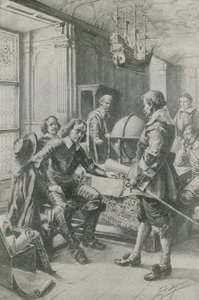 Robert Blake bezoekt Oliver Cromwell door Edward Frederick Skinner