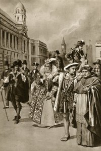 Straten van Londen: Koning Karel I, Koningin Elizabeth I, Koning Hendrik VIII, Kardinaal Wolsey