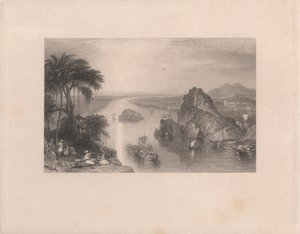 Rotsen bij Colgong aan de Ganges