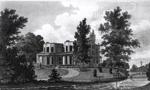 Villa van Lord Nelson in Merton, gepubliceerd 1806 door Edward Gyfford