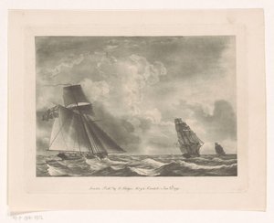 Britse vloot op zee door Edward Hedges
