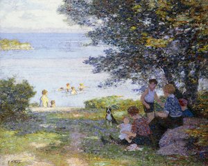 Bij het water door Edward Henry Potthast