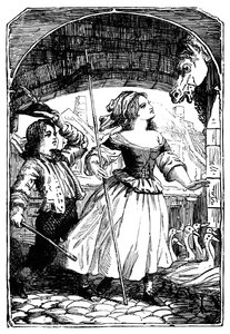 Het ganzenmeisje, 1901 door Edward Henry Wehnert