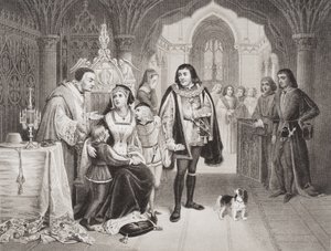 De zonen van Edward IV gescheiden van hun moeder door Richard Hertog van Gloucester, 16 juni 1483, uit 