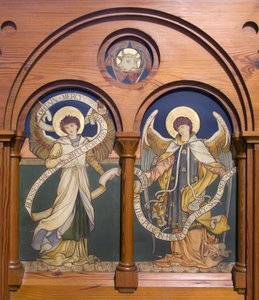Garstang, St Thomas, Shrigley & Hunt (1873-1982), Edward Holmes Jewitt (1849-1929), Engel Reredos, c.1877