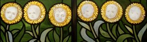Mary, Mary, Quite Contrary, Bloemen (detail) door Edward Holmes Jewitt