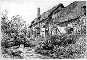 Anne Hathaways cottage in Shottery, Stratford-upon-Avon, Warwickshire door Edward Hull