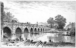 Stratford-brug, Stratford-upon-Avon, Warwickshire, 1885