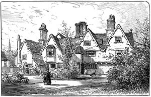 Het huis van Dr. John Hall, Stratford-upon-Avon, Warwickshire, 1885